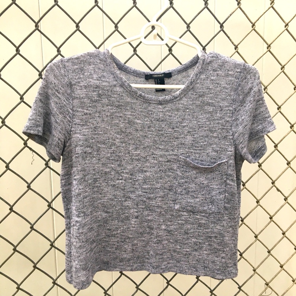Grey knit shirt